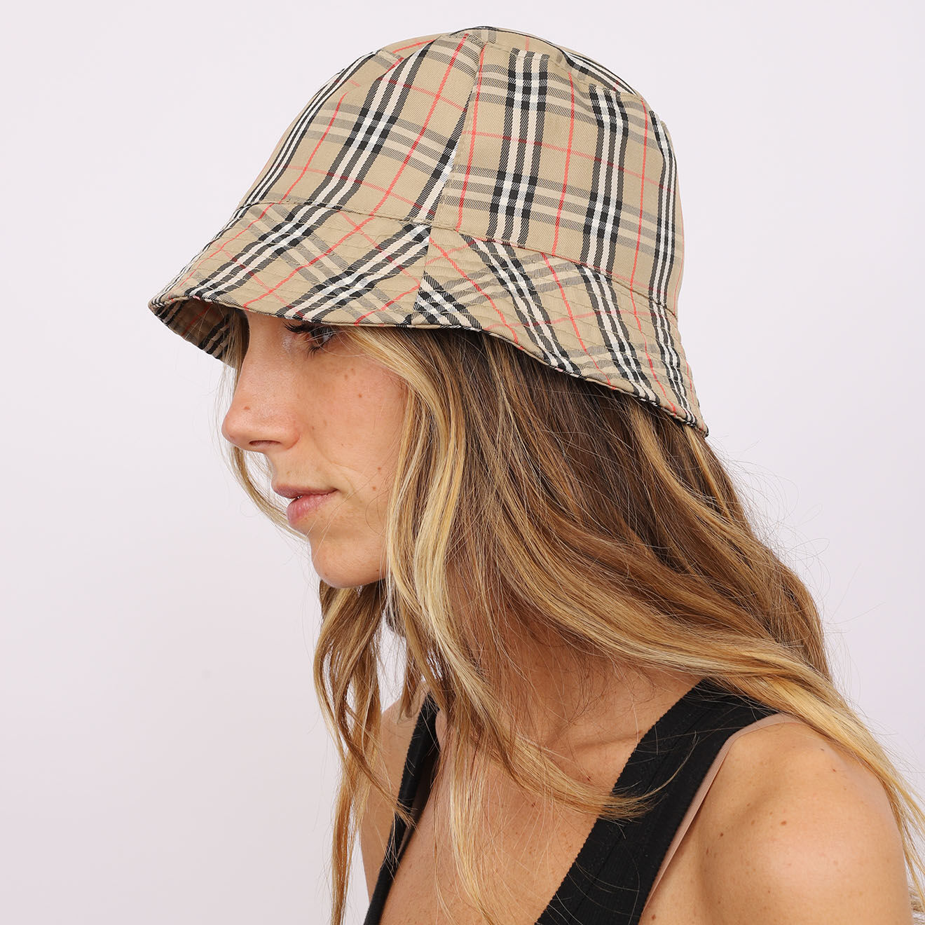 Burberry Bob en Coton Check beige - Très bon état