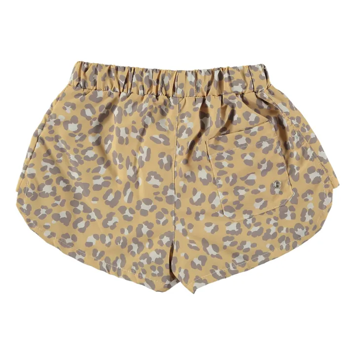Tocoto Vintage Short de Bain Léopard | Jaune