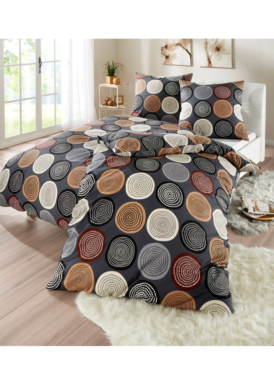 Parure de lit motif cercle