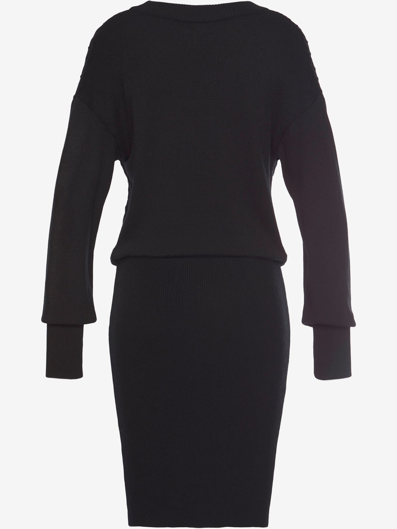 Robe en tricot avec encolure ronde