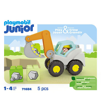 Playmobil Junior - Skovlgraver - 71684 - 5 Dele