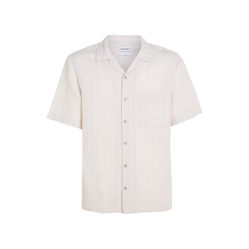 Calvin Klein Kortærmet Skjorte, Stony Beige, L