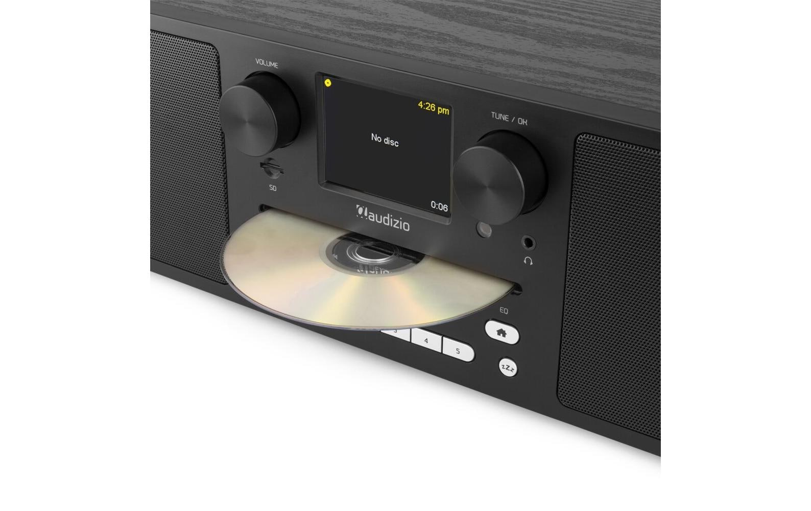 Internet Radio Naples Schwarz<br>Digitales Musiksystem mit CD, Bluetooth, DAB+- und Internetradio