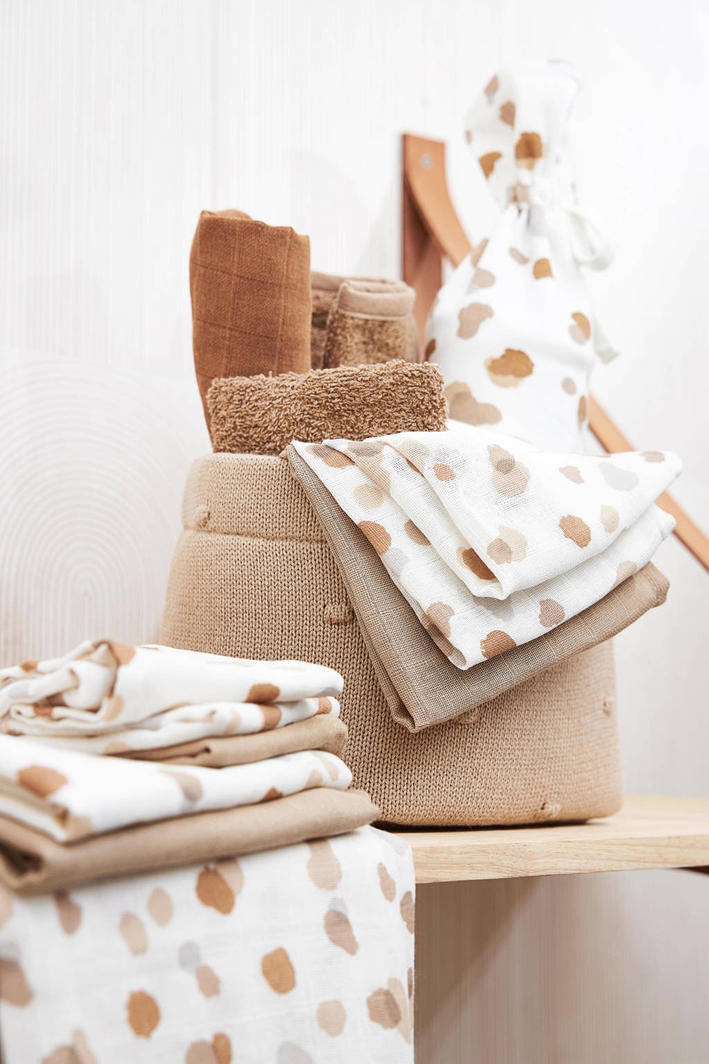 hydrofiele washandjes 20x17cm - set van 3 Stains/Sand
