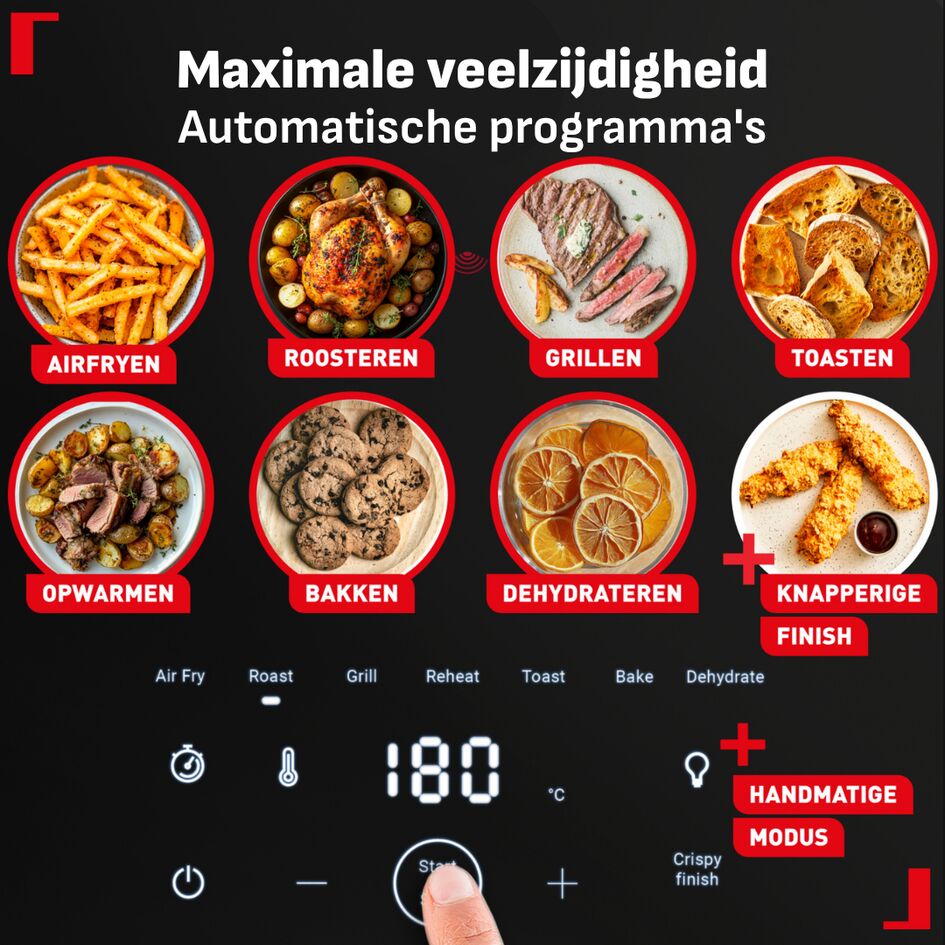 Easy Fry Infrared EY832H Air fryer - 8 programma's - 7 L - Infraroodtechnologie