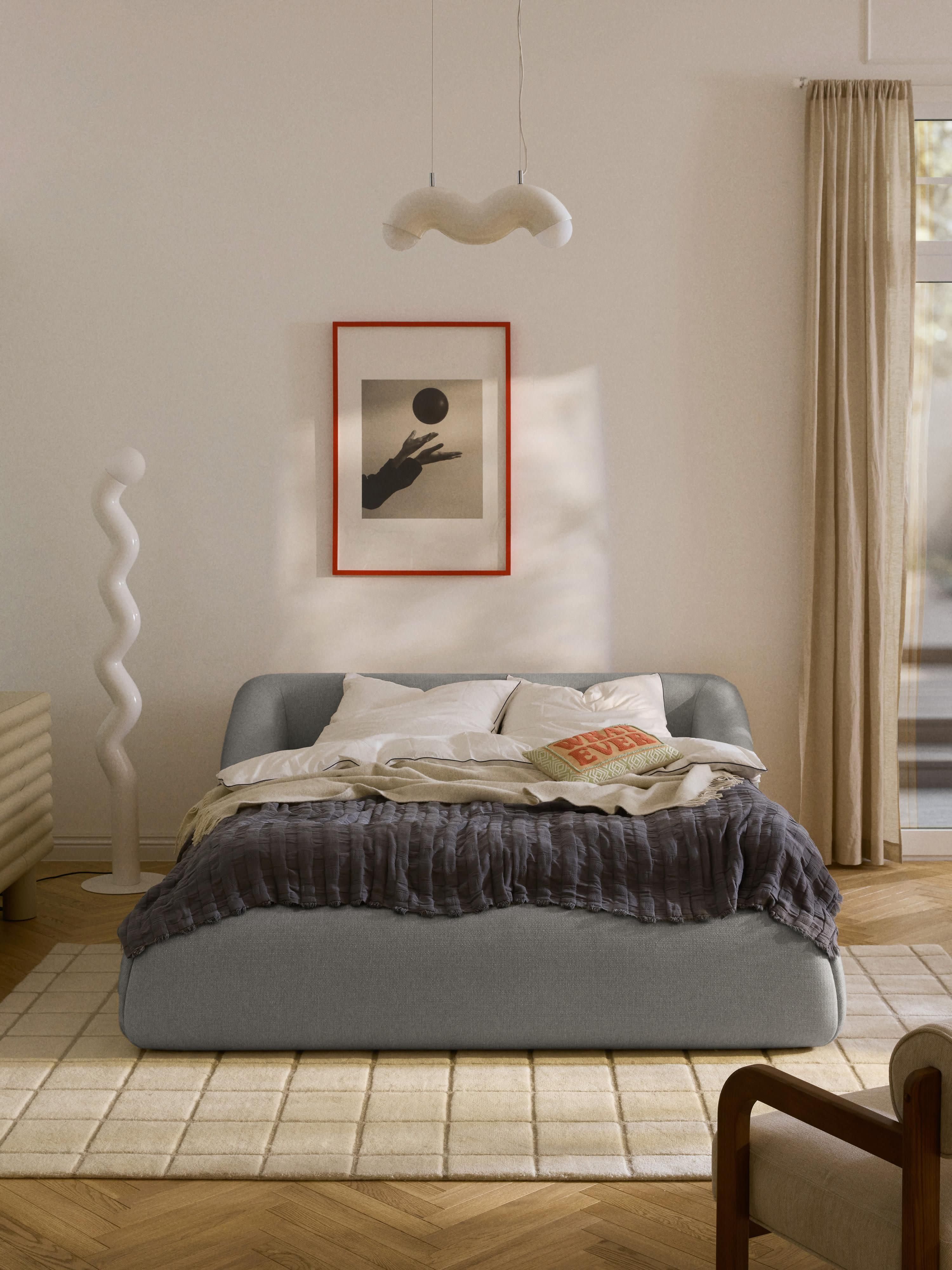 Gestoffeerd bed Sofia