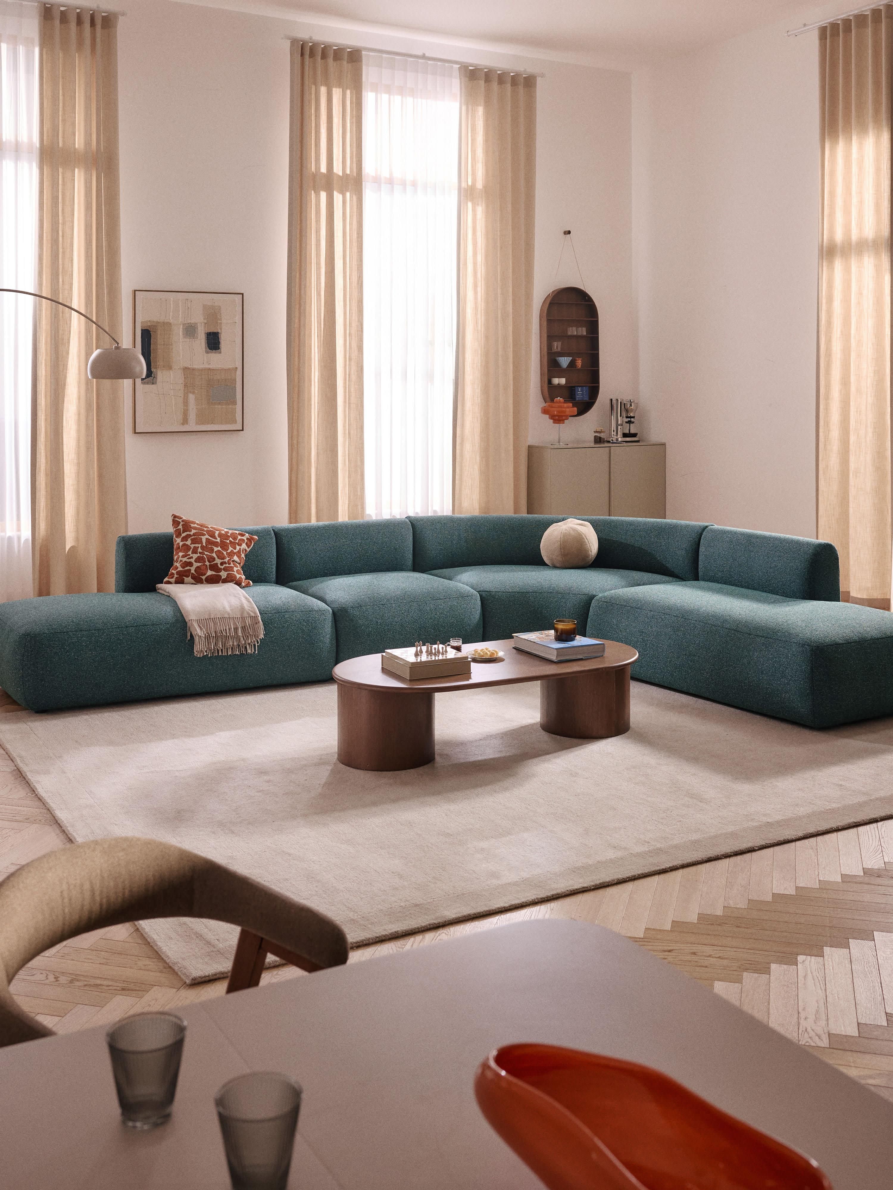 Modulaire bouclé hoekbank Sofia (4-zits)