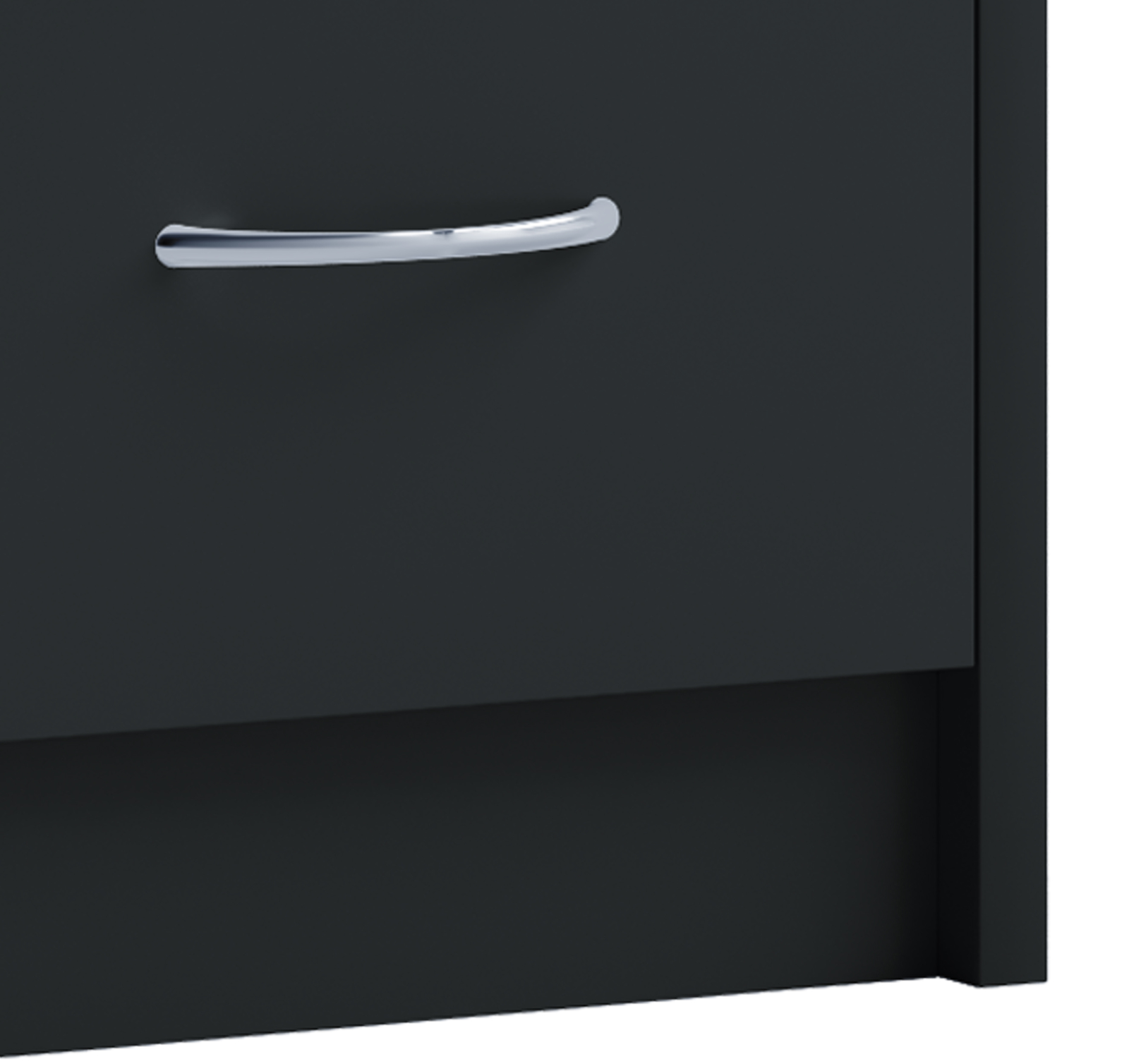 Nachttisch BOXAL MAXI - schwarz - 35 cm breit