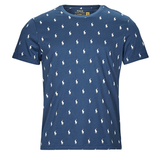 Polo Ralph Lauren - SLEEPWEAR-S/S CREW-SLEEP-TOP Azul / Crema