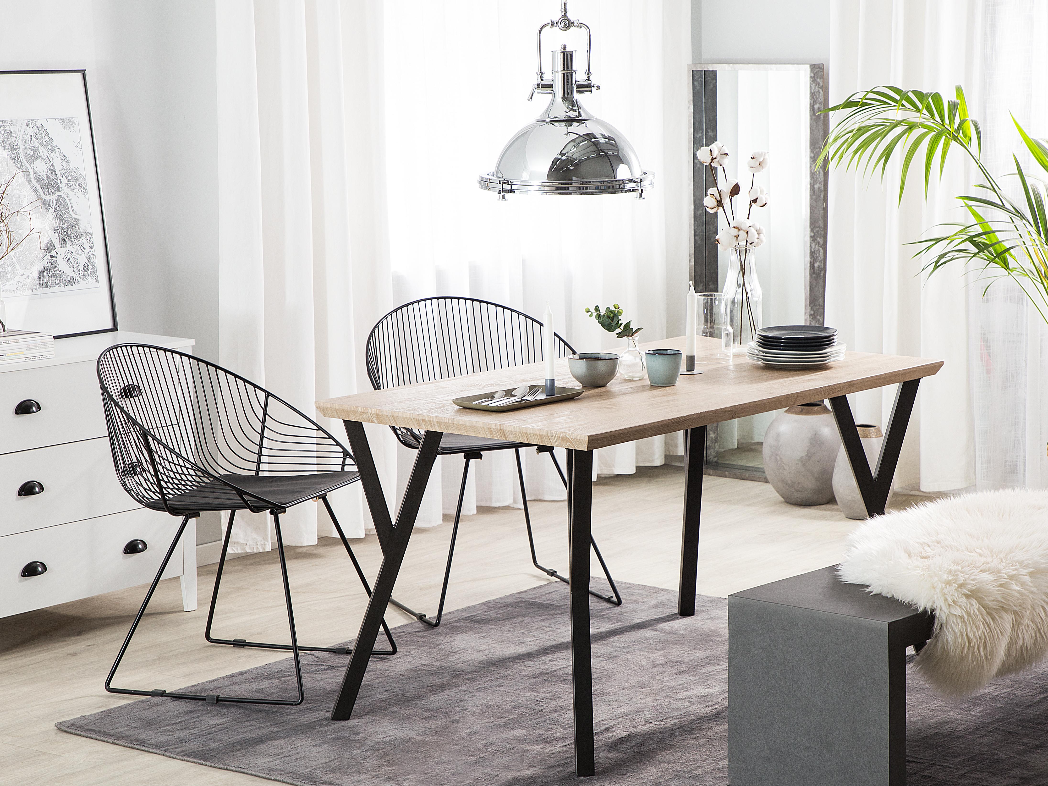 Eettafel BRAVO Lichtbruin 80 cm 140 cm