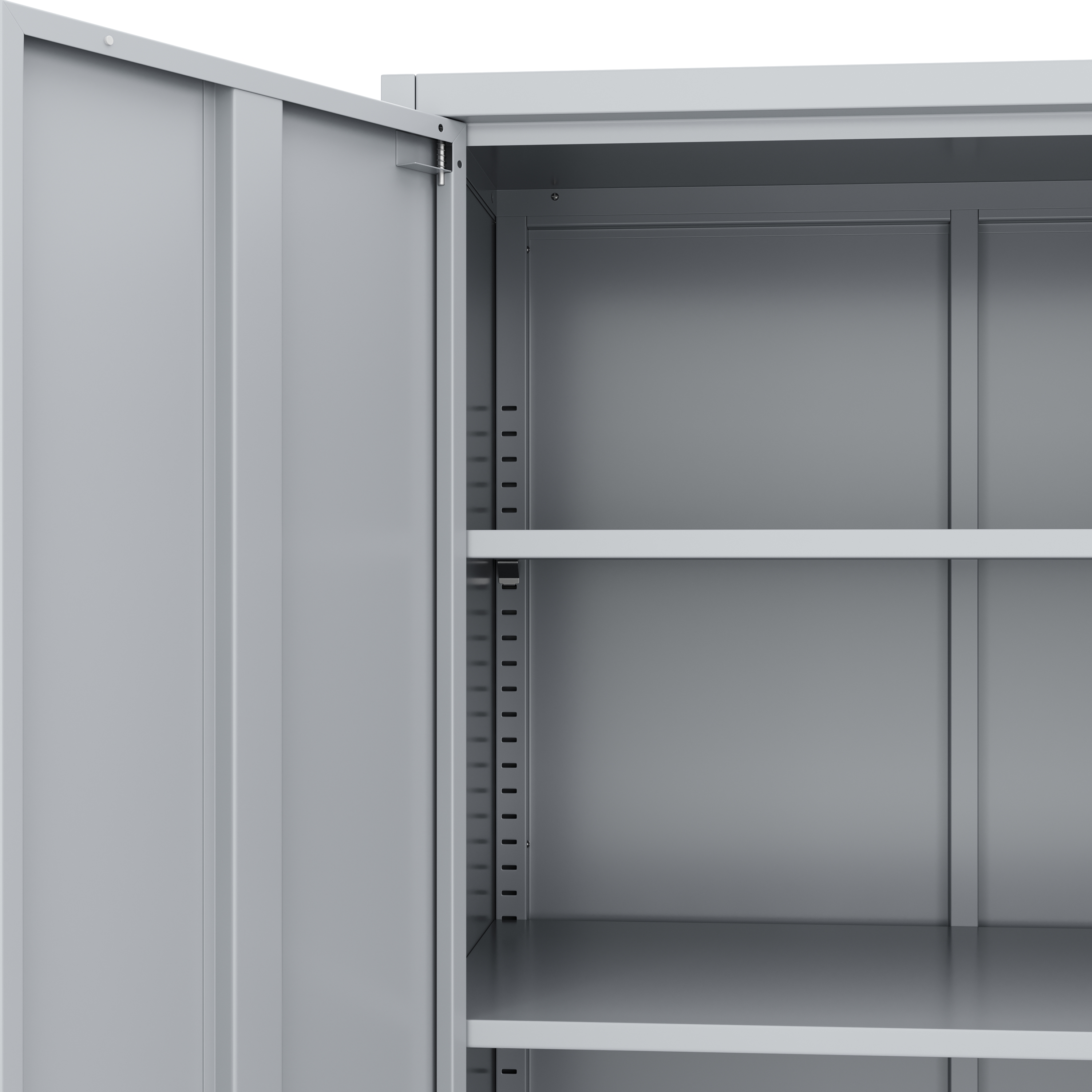 Aktenschrank mit 5 Böden 90 x 180 cm grau
