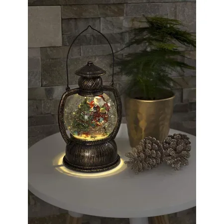 Konstsmide LED Kugellaterne Weihnachtsmann, wassergefüllt