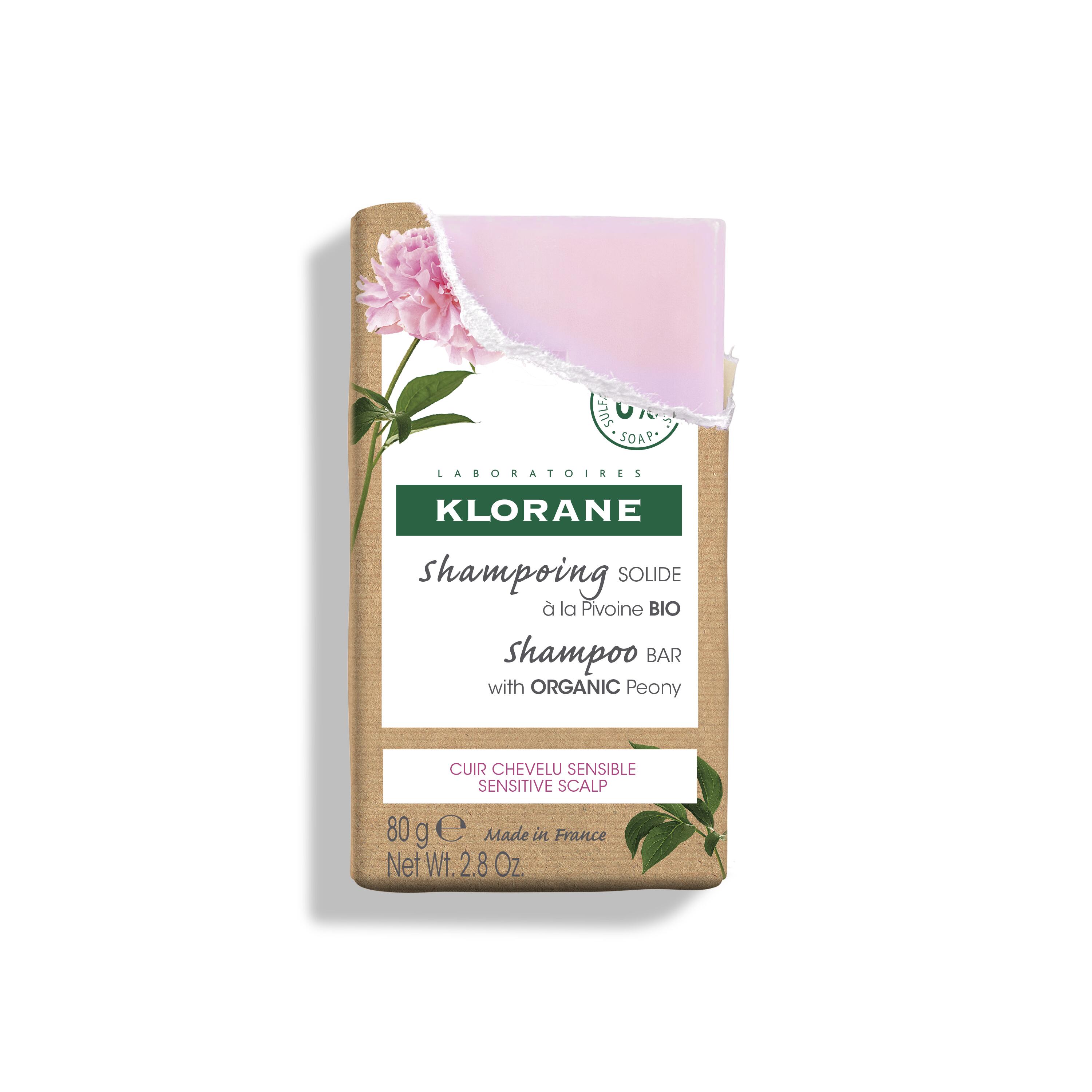 Klorane Shampoo-Bar fest Pfingstrose Bio 80 g