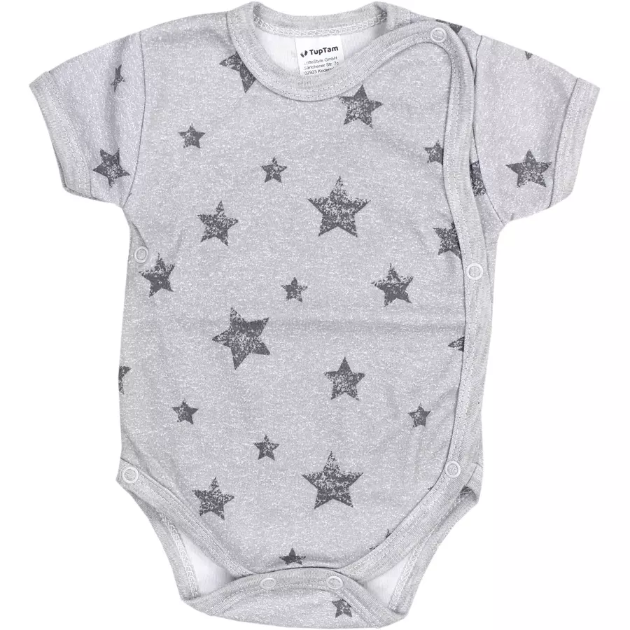TupTam Baby Mädchen Kurzarm Wickelbody 5er Set beigerosa