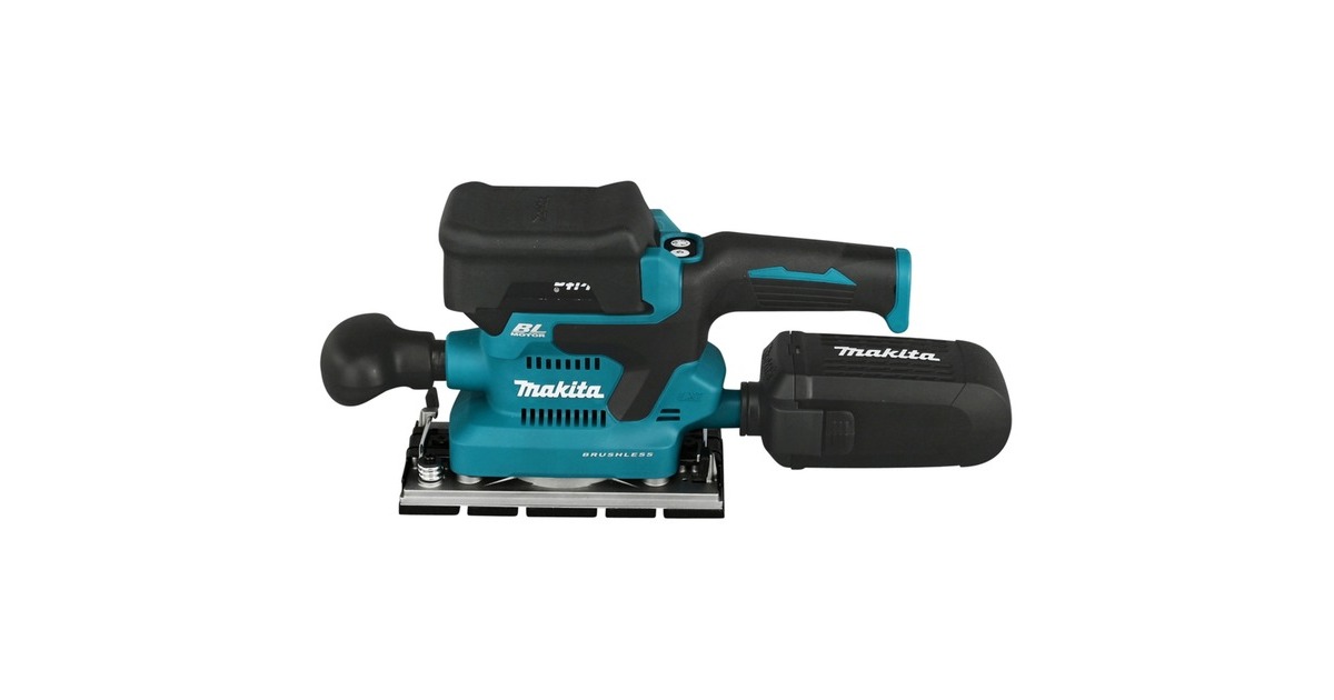 MakitaAccu-Vlakschuurmachine DBO380Z  (Blauw/zwart, Accu en oplader niet inbegrepen)