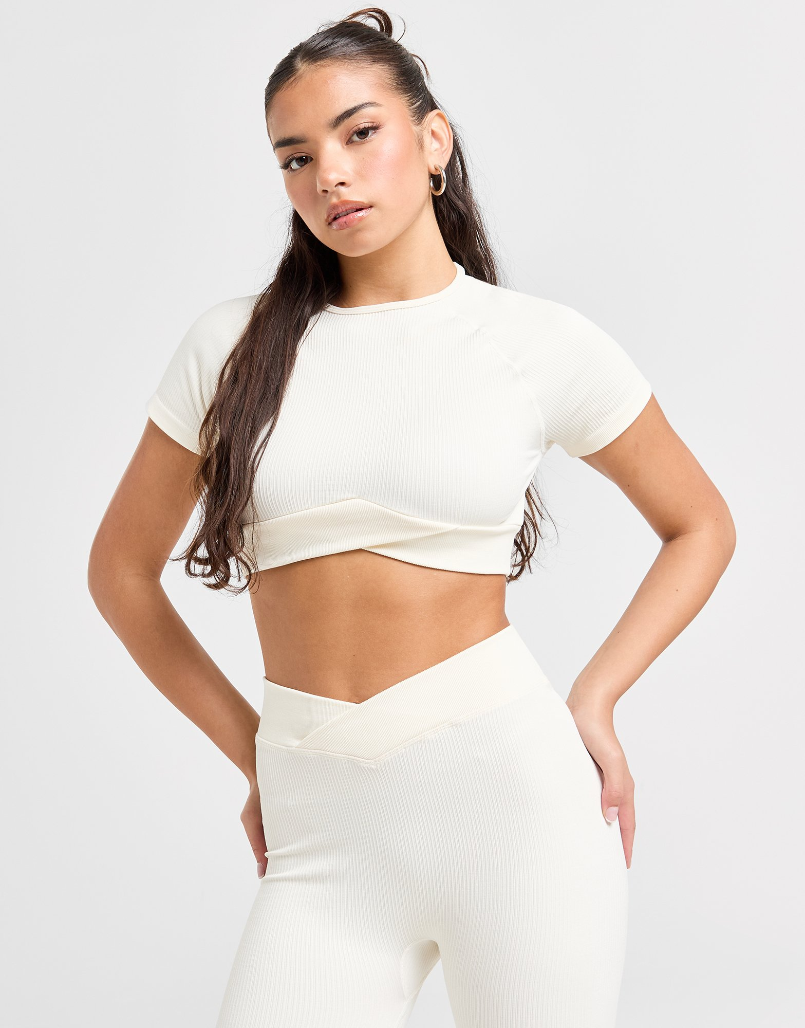Pink Soda Sport Joni Rib Seamless Crop Top