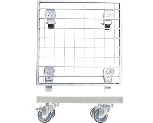 Wagner plantenwagen 29 x 29 x 9,5 cm metaal roestvrij staal