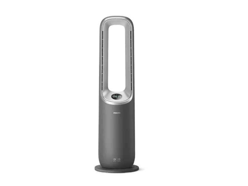 Philips Series 8000 AMF870 - Klingeløs køleblæser/opvarmer/renser - gulvstående - 2200 W - sølv / mørkegrå