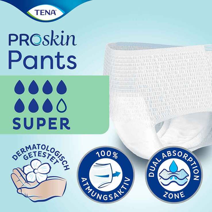 TENA Pants Super L bei Inkontinenz, 4X12 St