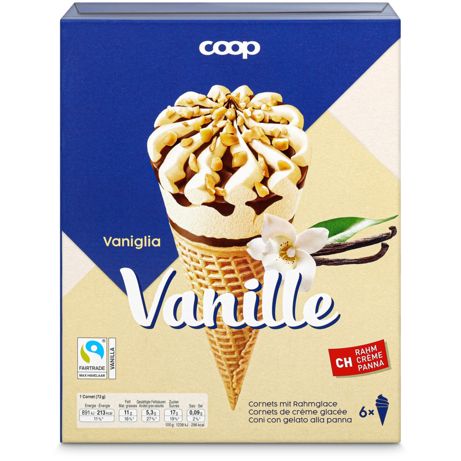 Cornet Vanille FSI 6x125ml