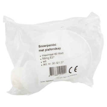 Lamppendel E27 wit