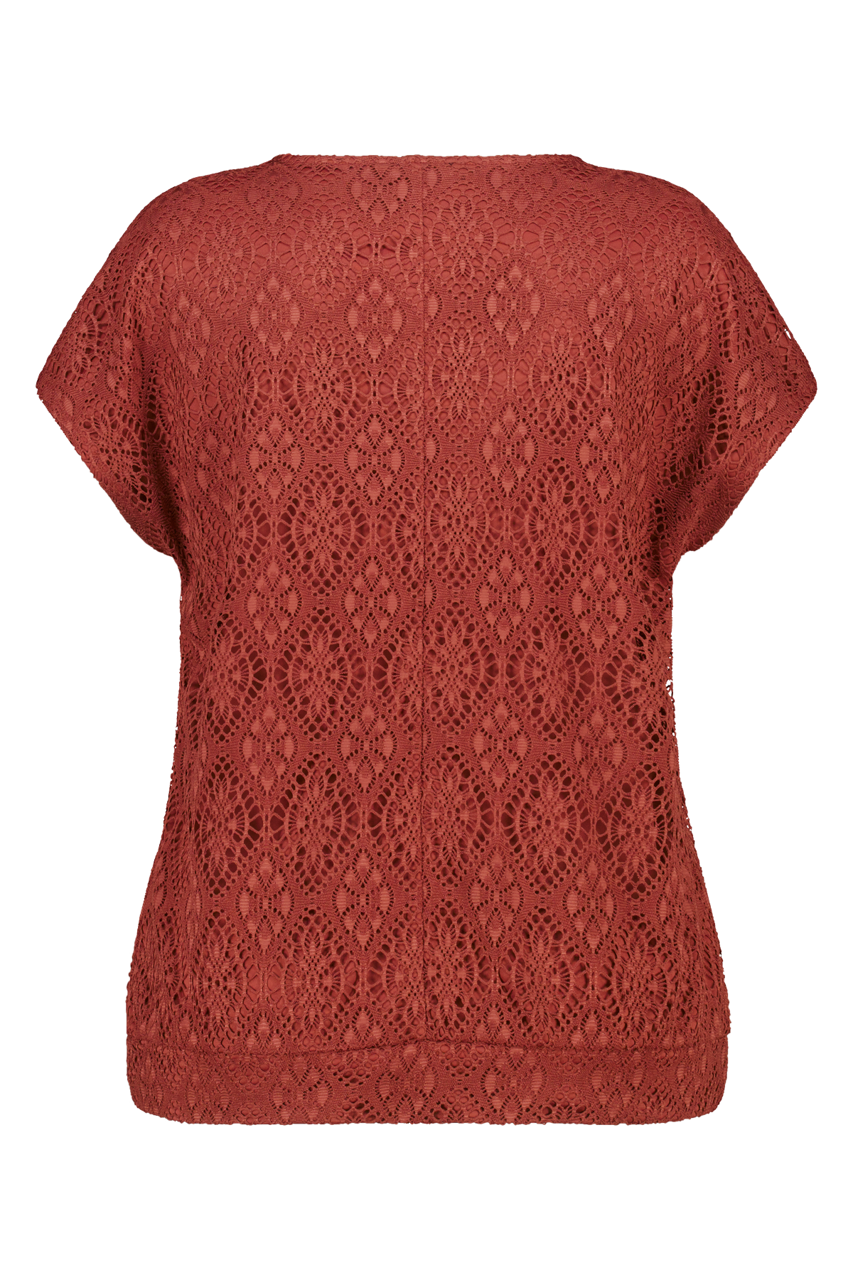 Kanten top Steen rood