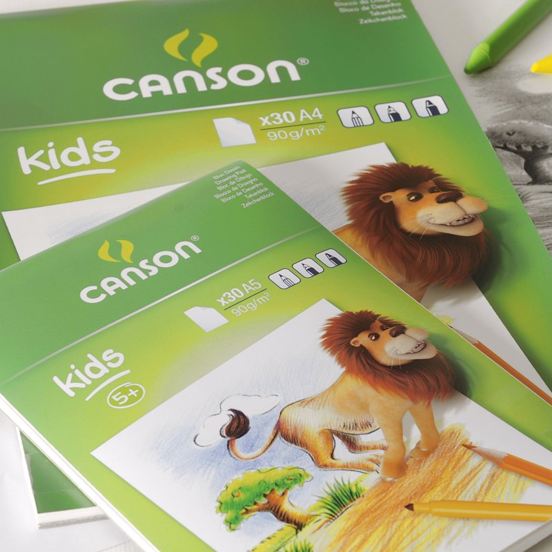 Bloc canson mes premiers dessins a4 210x290mm paquet   30 feuilles