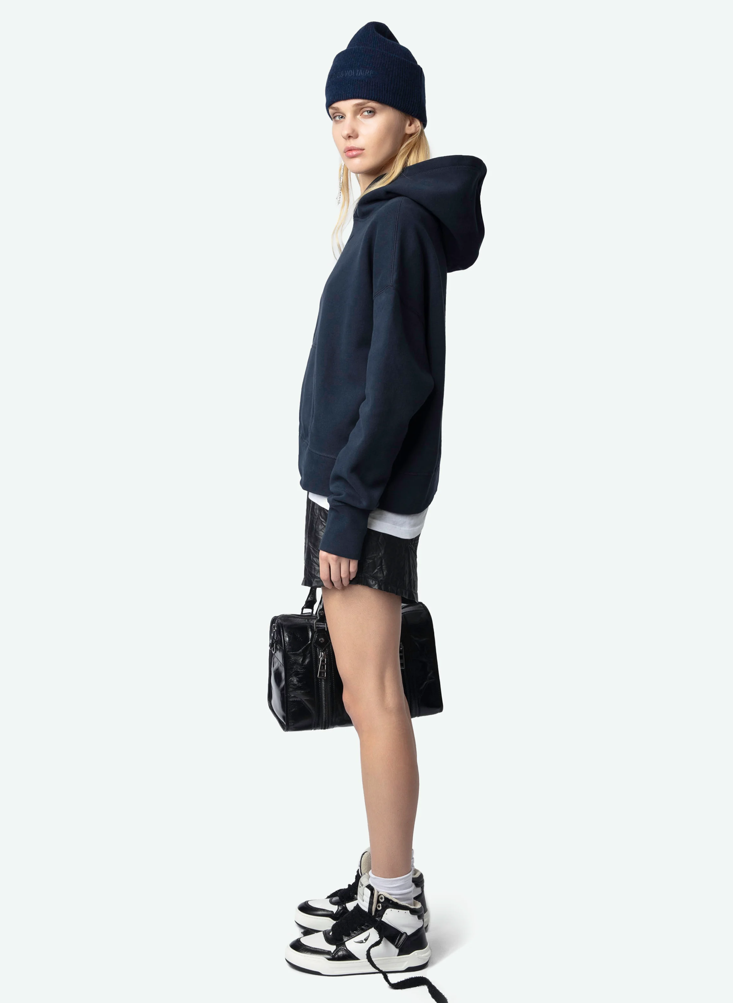 MIA - Sweat droit en coton mélangé | Bleu