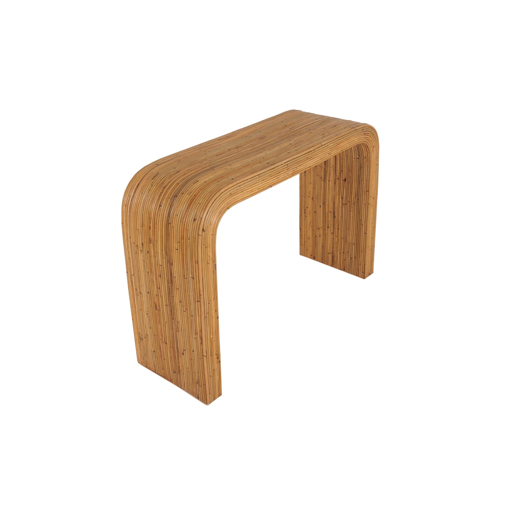 sweeek - Rotan sidetable naturel, 110cm