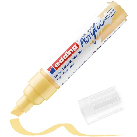 edding 5000 Acrylmarker breit - pastell-gelb