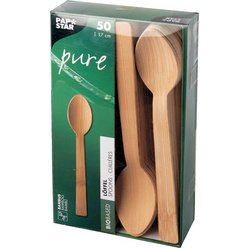 Cuillère en bambou 'pure', longueur: 170 mm, par 50