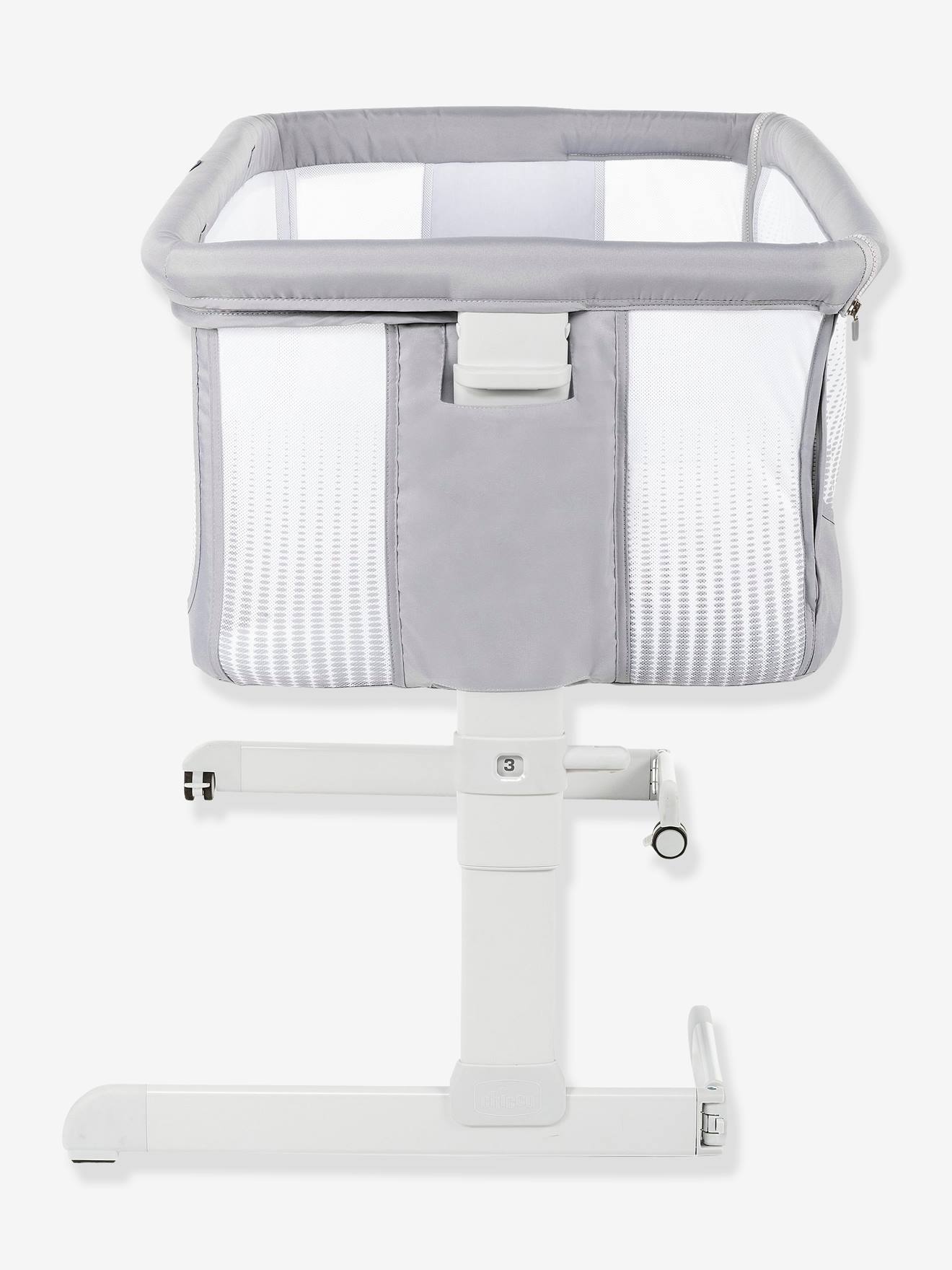 Berço Chicco Next2me Air para dormir junto com o bebê, cinza claro, liso
