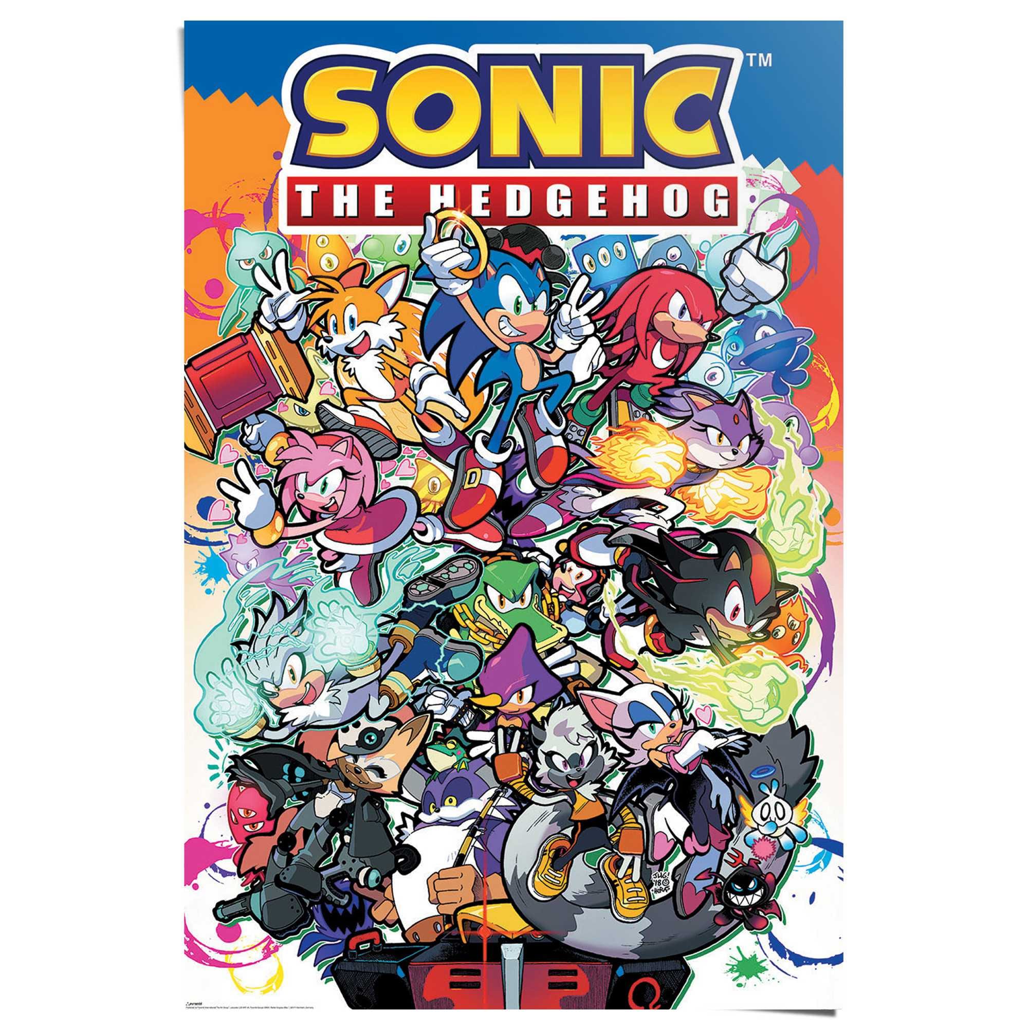 Reinders! Poster »Sonic The Hedgehog - sonic comic characters«