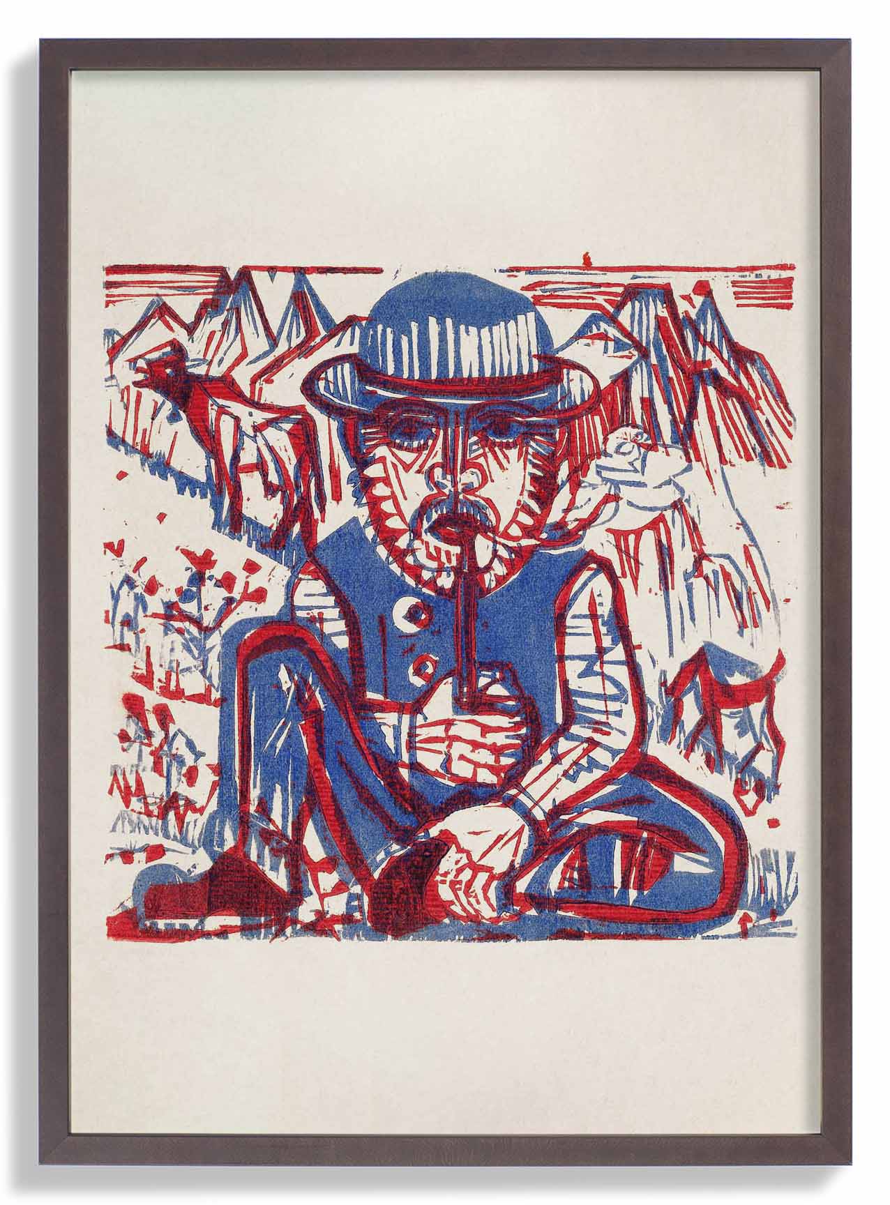 Rauchender Bauer von Ernst Kirchner