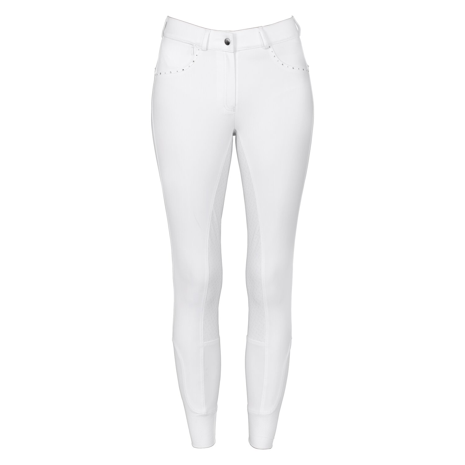Cheval de Luxe Grip-Vollbesatz-Reithose - white
