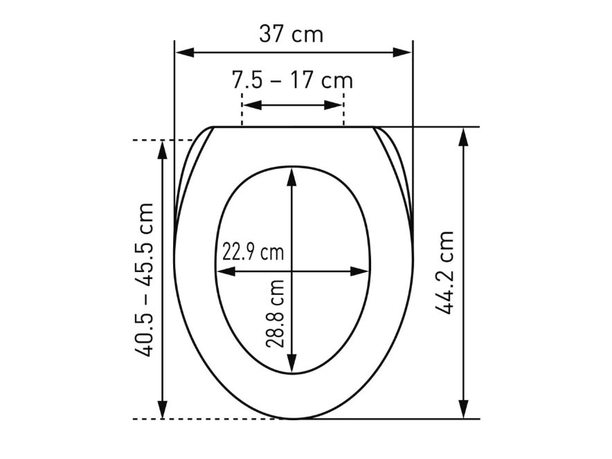 Clichy Slow Down WC Sitz Toiletten Deckel Auflage Badezimmer Home Deko mit Absenkautomatik (31160541) - Weiss