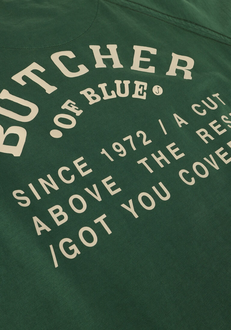 BUTCHER OF BLUE groene butcher of blue t-shirt army lock stamp tee