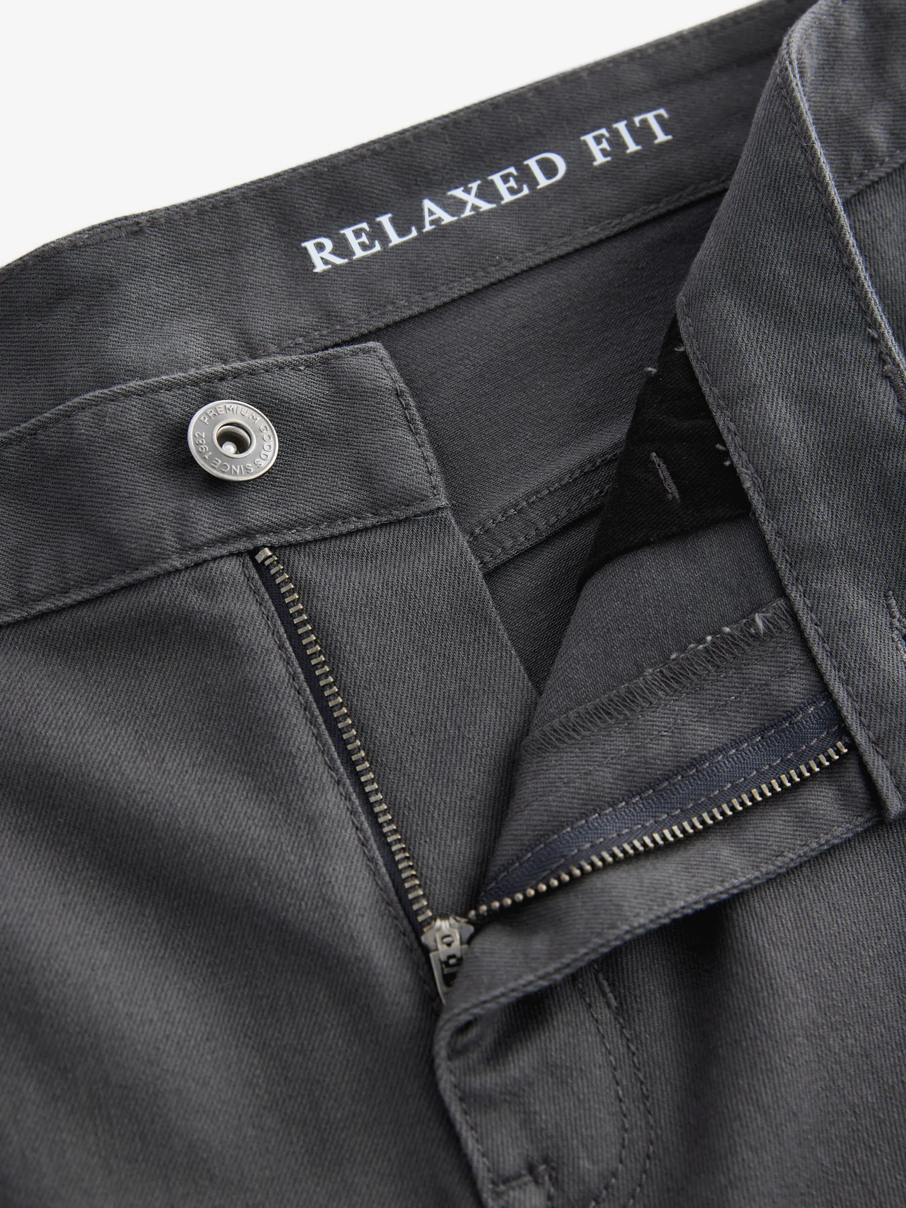 Antraciet - Klassieke stretchy Jeans met relaxed fit
