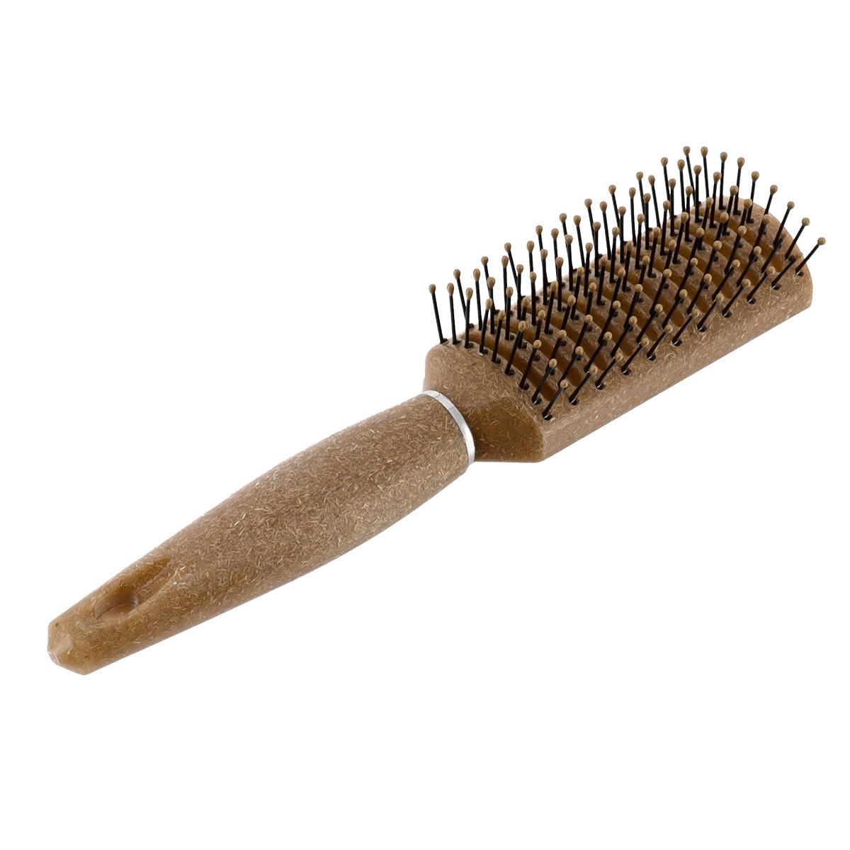 BROSSE A CHEVEUX PLATE FIBRE DE COCO RECTANGLE NATUREL