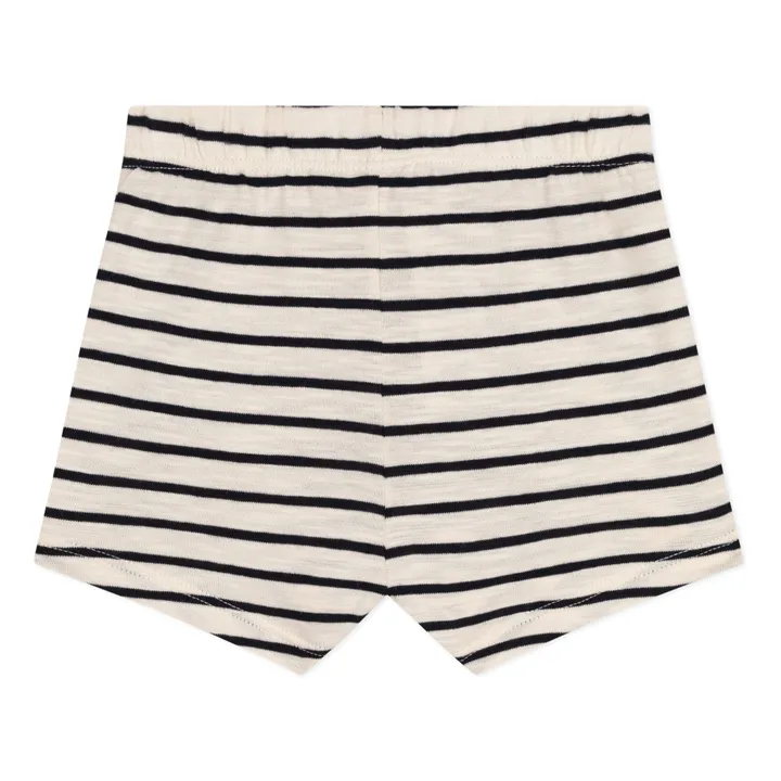 Petit Bateau Short Mercredi Jersey Flammé | Ecru