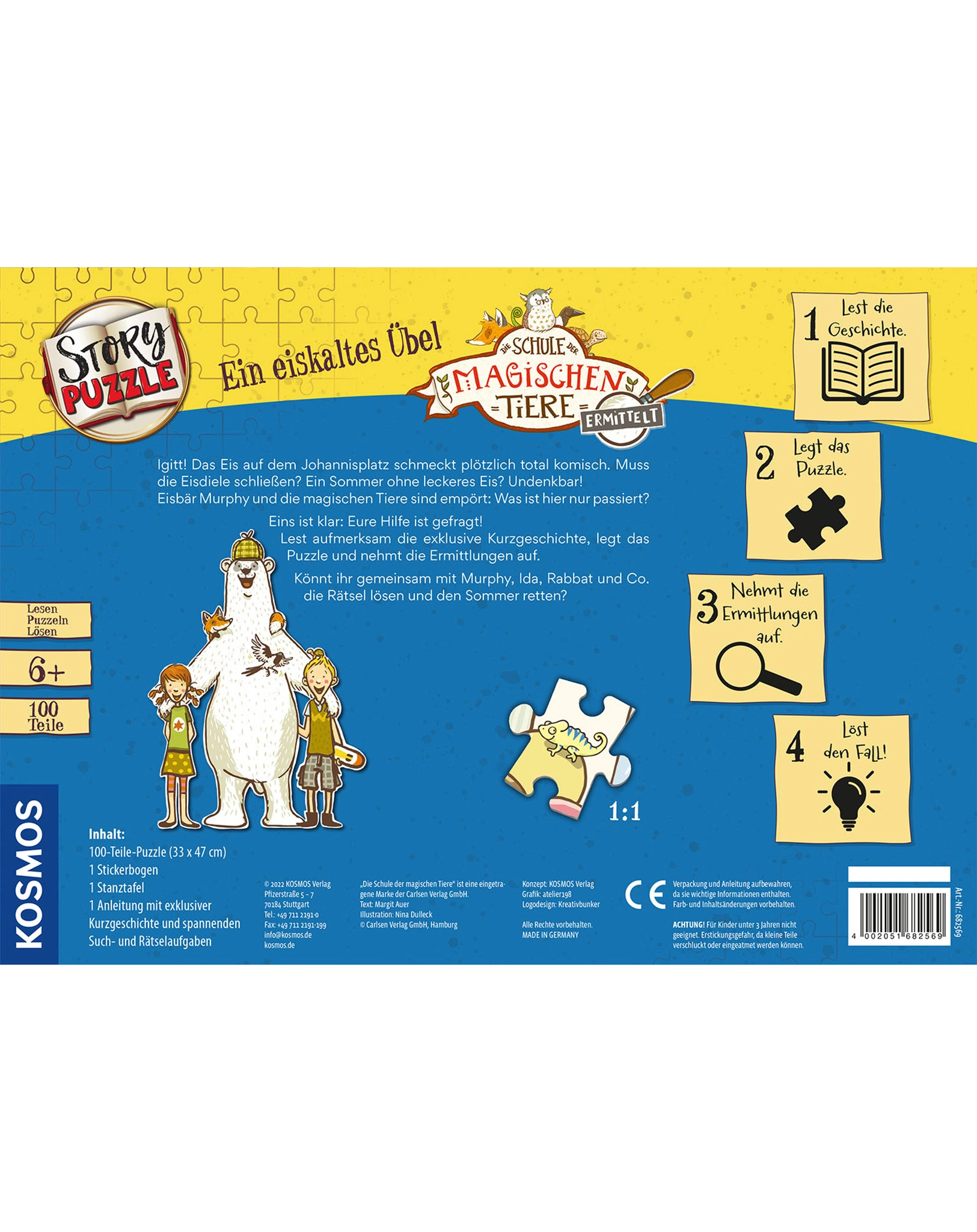 Puzzle STORYPUZZLE SCHULE DER MAGISCHEN TIERE ERMITTELT - EIN EISKALTES ÜBEL