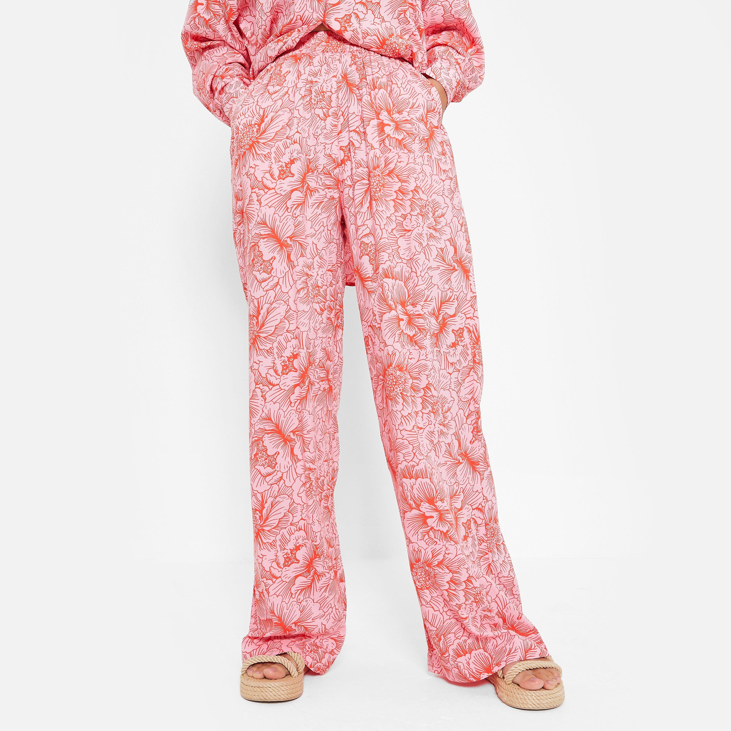 I Saw It First ISAWITFIRST Co Ord Woven Wide Leg Trousers