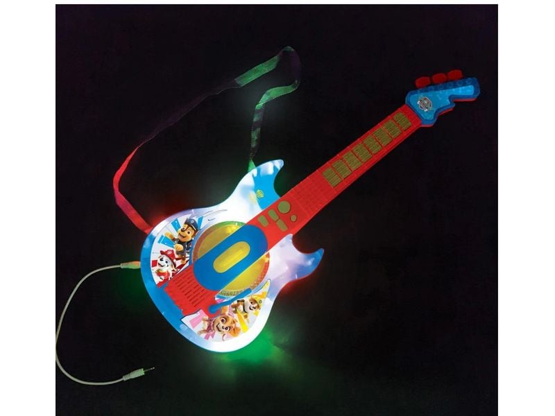 Lexibook Musikinstrument Paw Patrol Elektronische Gitarre Entdecken Sie Musik mit dieser Rock'n'Roll E-Gitarre