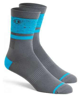 Chaussettes Crankbrothers Icon MTB Edition Limitee Splatter Bleu