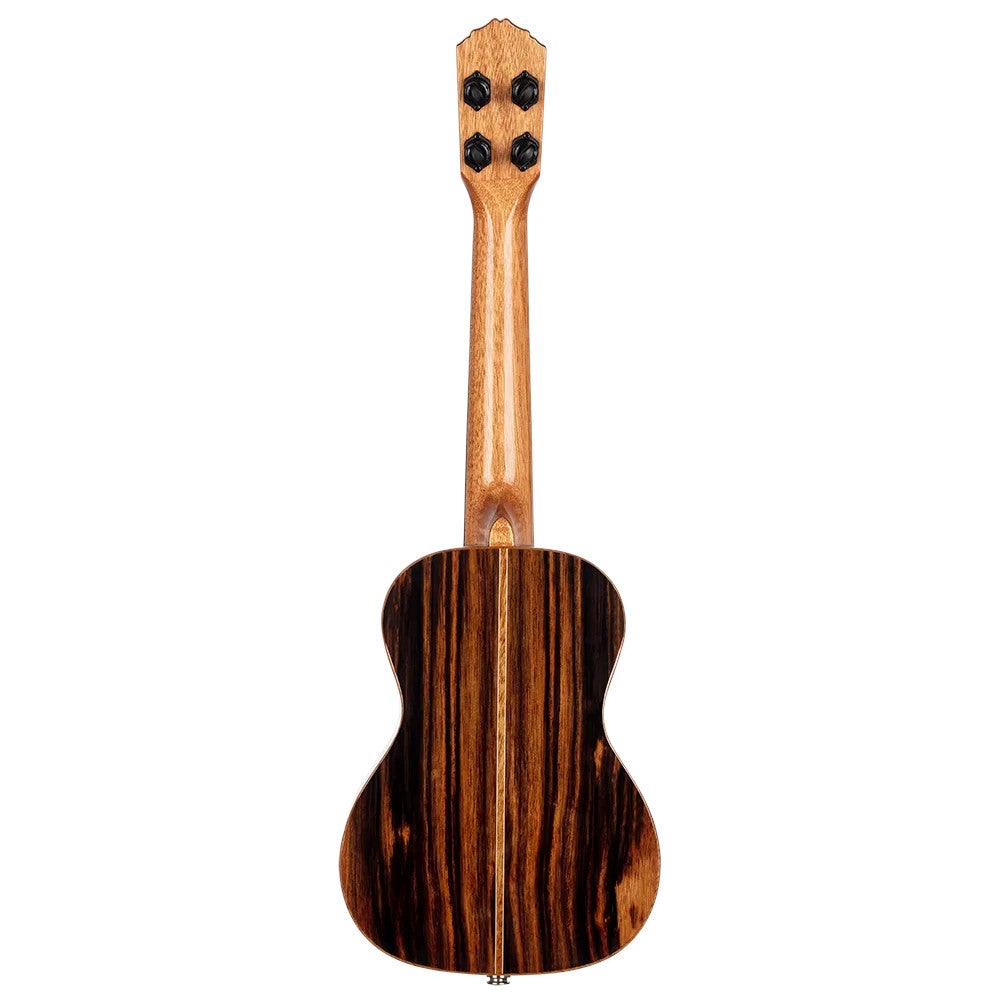 Ortega RUET-EB Elite Series Concert Size Ukulele Ebony elektrisch-akoestische concert ukelele met gigbag
