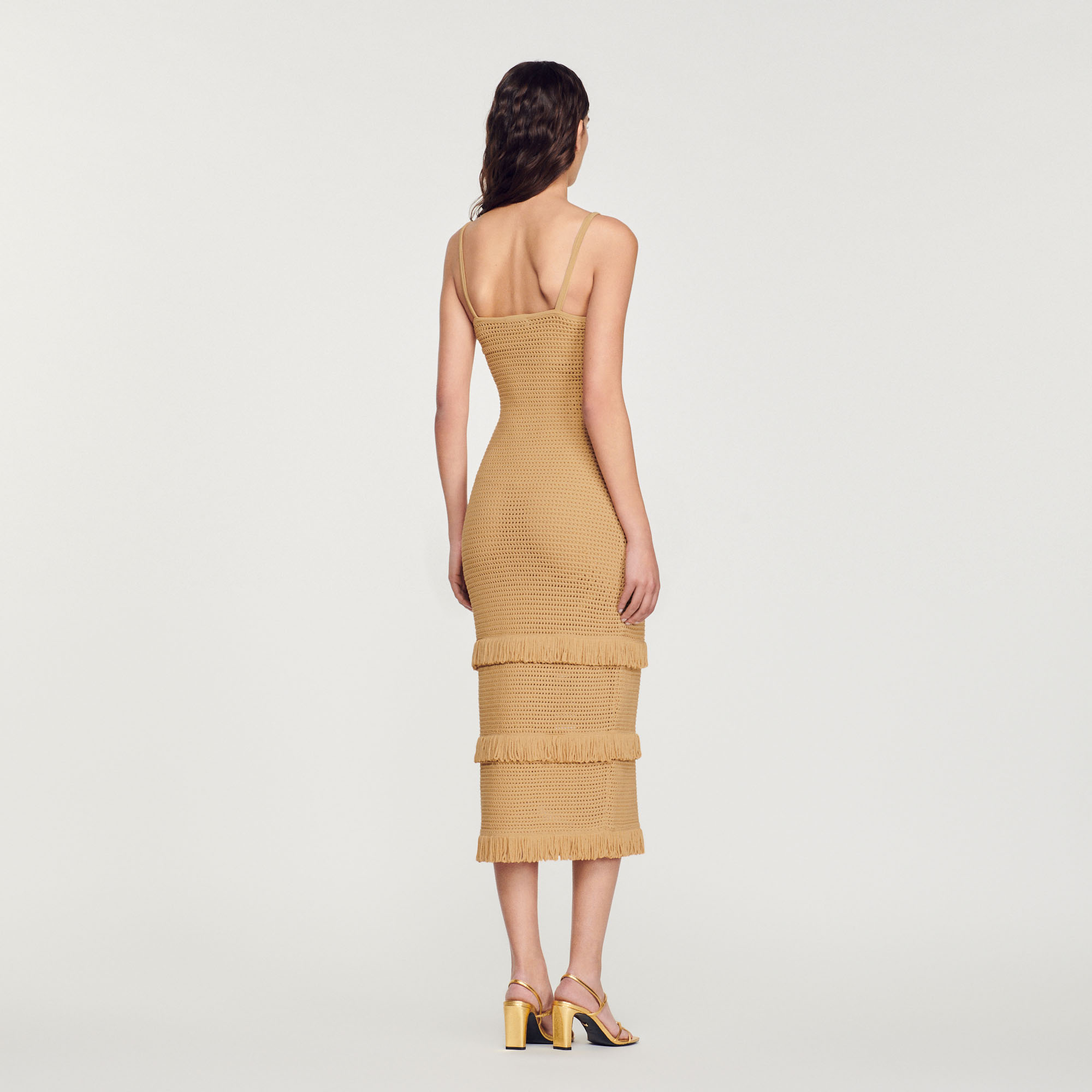 Robe midi en maille