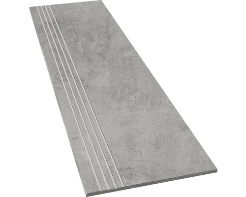 Porseleinen steengoed traptegel HOMEtek grijs mat 30 x 120 cm