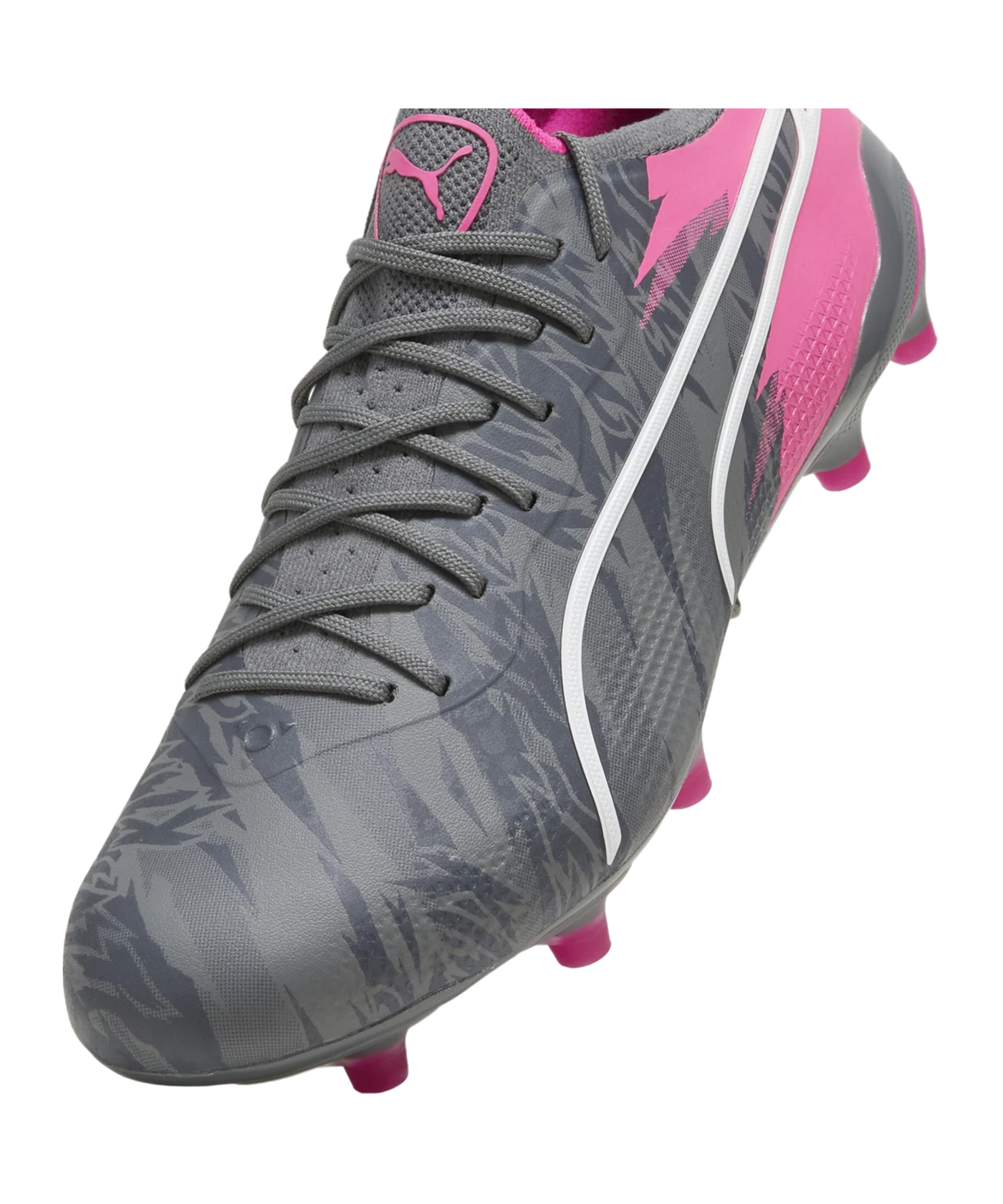 PUMA KING Ultimate Rush FG/AG Grau Pink F01