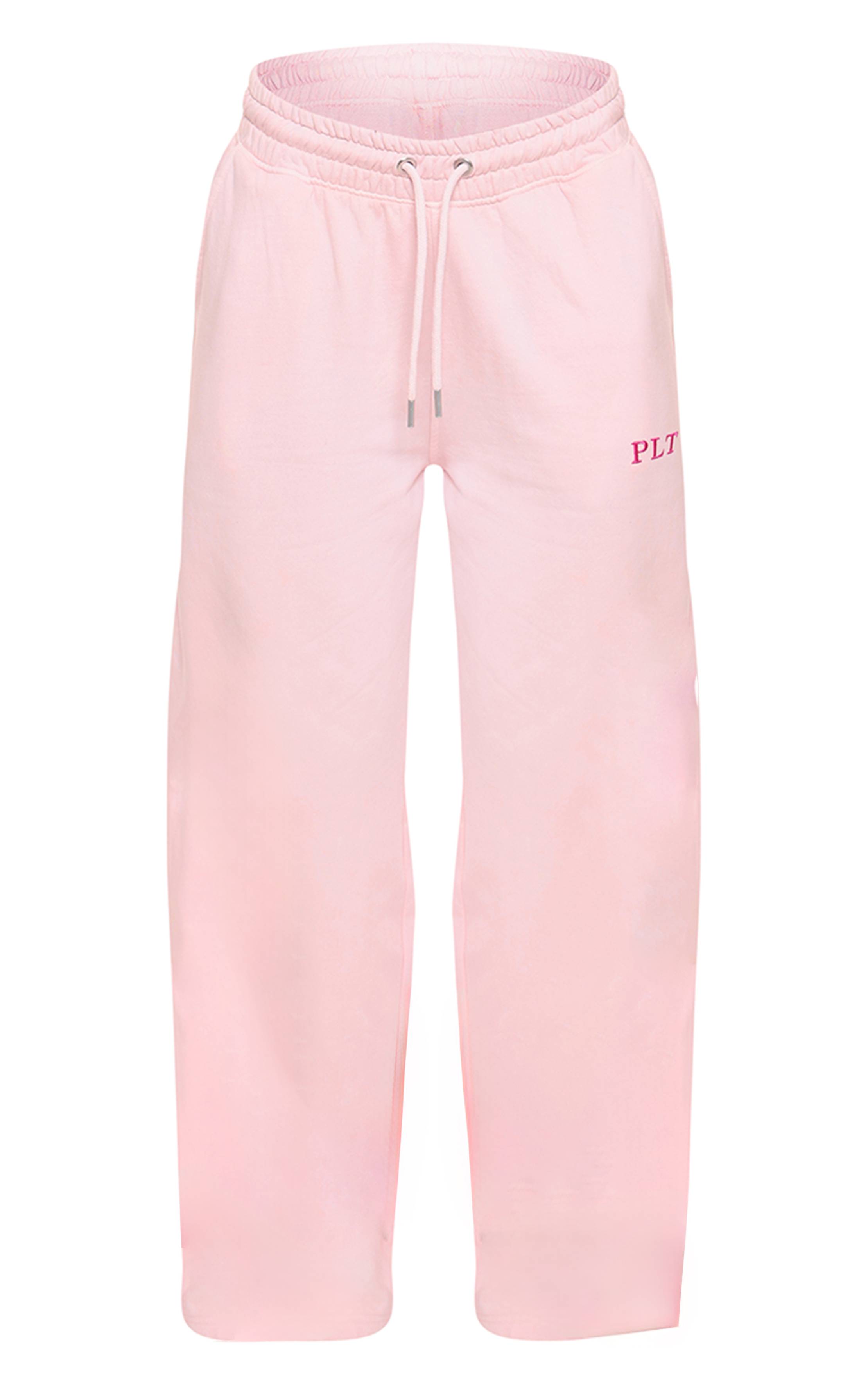 Rose Clair Joggers Larges Délavés