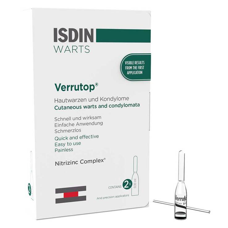 ISDIN Verrutop Ampullen, 2X0.1 ml